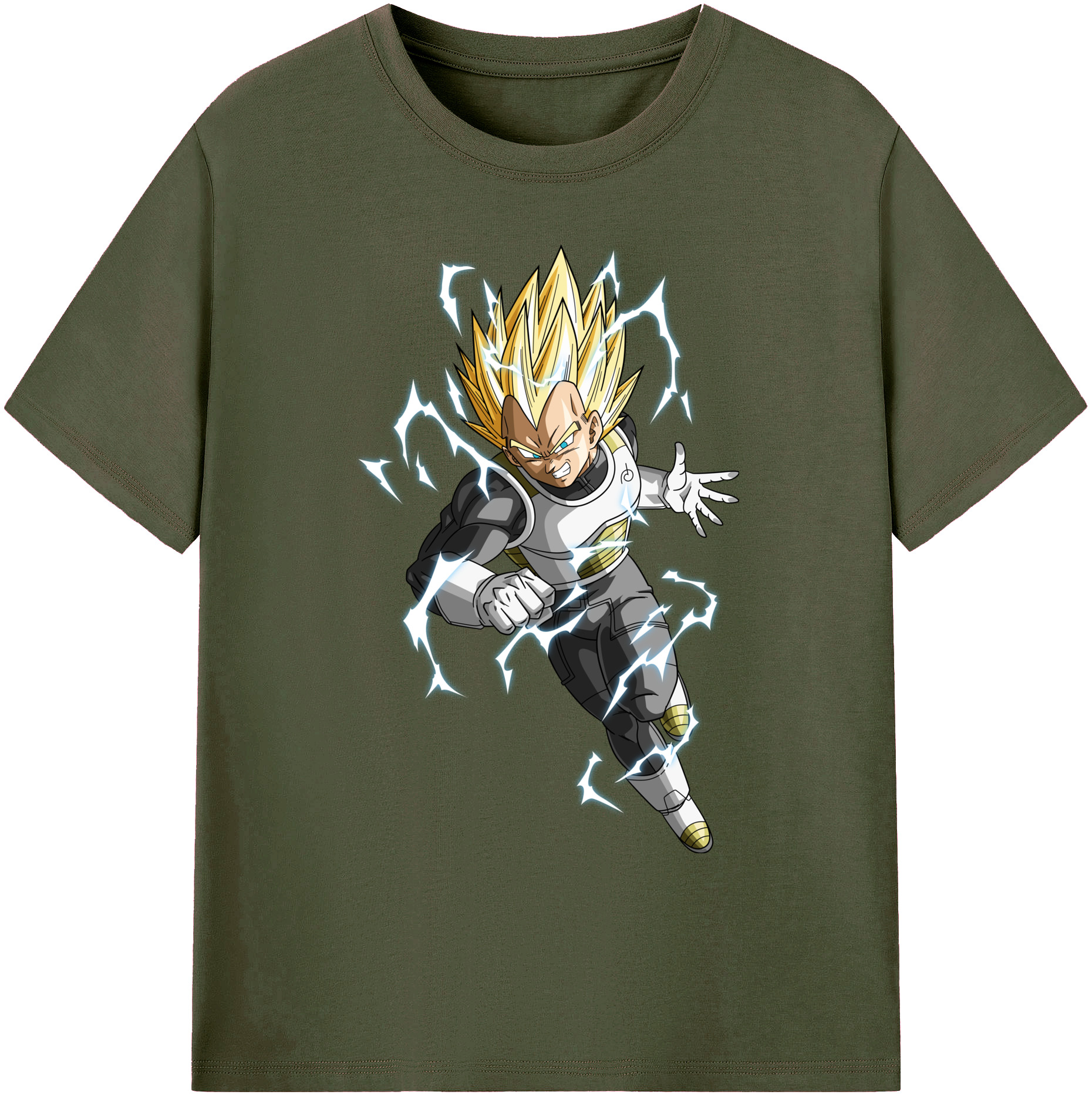 （画像用） ドラゴンボール ベジータ四世（Bejīta Yonsei）DRAGON BALL Vegeta IV 綿100％ メンズ半袖Tシャツ｜肌触りやわらか＆通気性